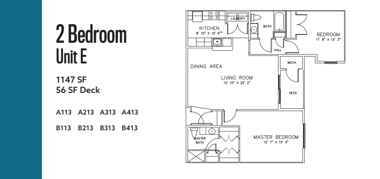Plan E floor plan diagram
