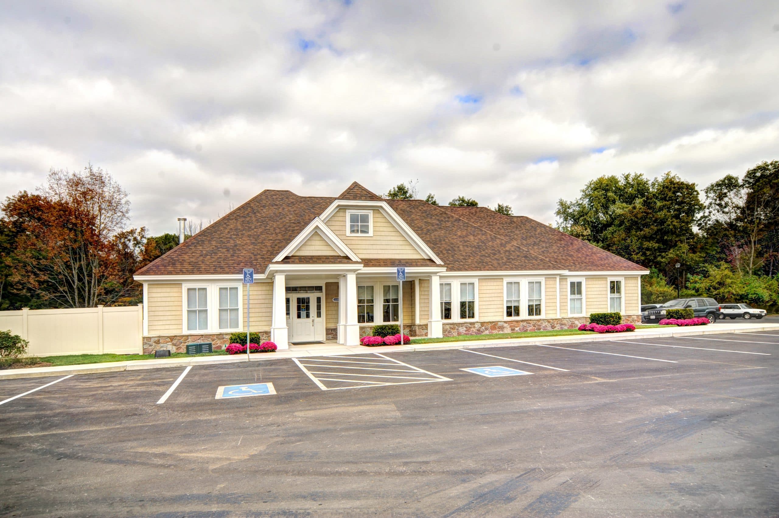 The Edgewood Apartments clubhouse and leasing office